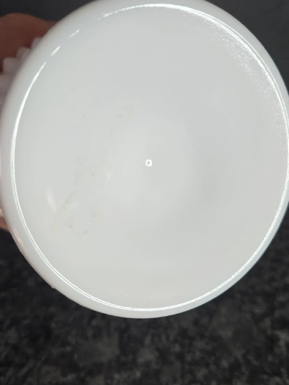 Vintage Fenton White Milk Glass Hobnail Pedestal Rose Bowl Vase